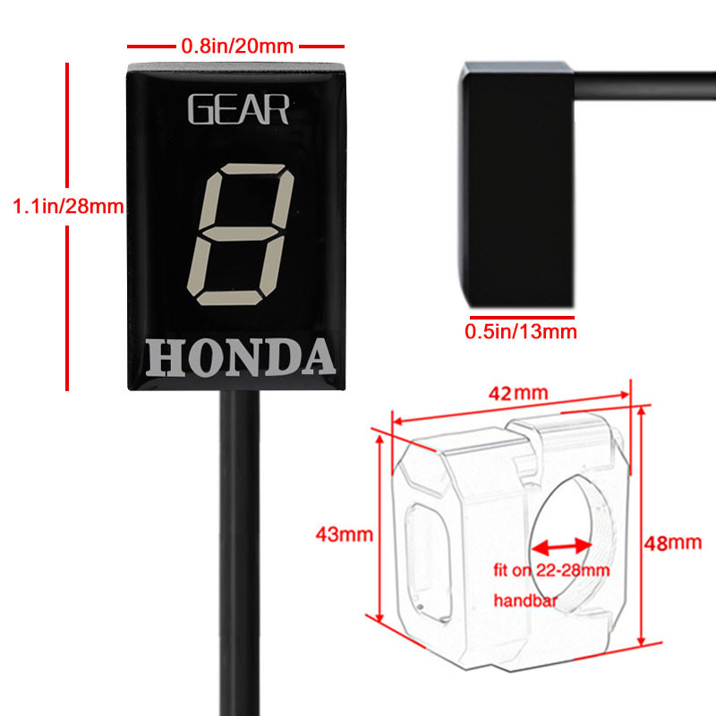 Indikator brzine za Španjolsku Honda CB500X VFR 800 CB1000R CB400SF CBR650F CB650F Motocikl 1-6 razina ECU utičnica