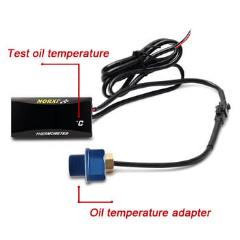 Сензор за температура на маслото koso мотоциклет norxi мини квадратен цифров инструмент влажност за nmax125 индикатори за температура на мотоциклет