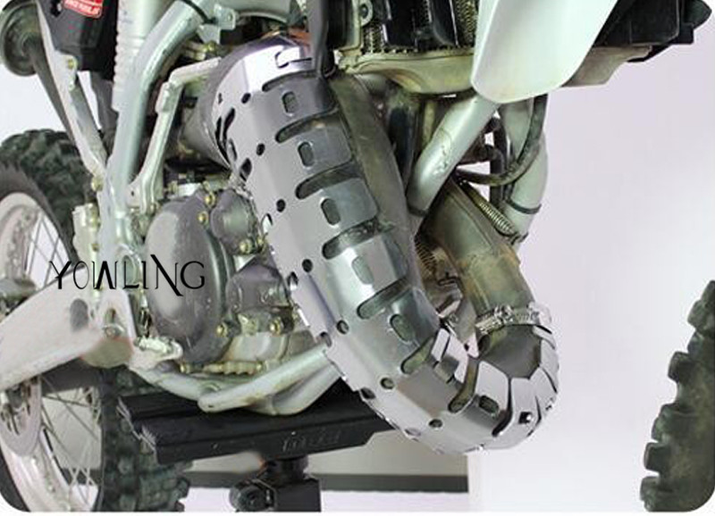 Motorkerékpár kipufogó kipufogócső lábvédő hőpajzs burkolat YAMAHA YZ125 YZ250 YZ426F YZ450F YZ250F YZ 125 250 426F 250F típushoz