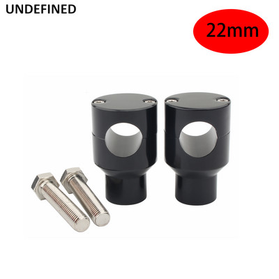 Súprava svoriek na riadidlá motocykla 1'' 7/8" pre Harley Cruiser Chopper Bobber Custom 22/25MM univerzálna čierna chrómová