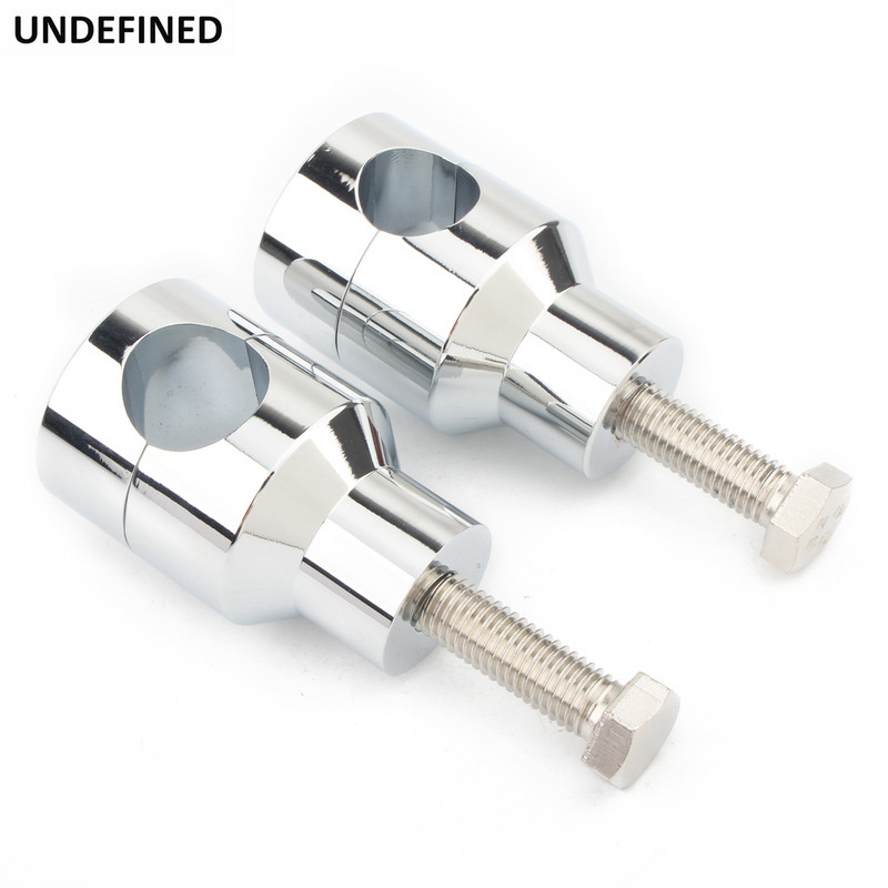 Súprava svoriek na riadidlá motocykla 1'' 7/8" pre Harley Cruiser Chopper Bobber Custom 22/25MM univerzálna čierna chrómová