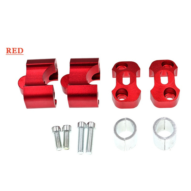 2 dalių CNC 22 mm 28 mm visureigio motociklo strypo spaustukai Vairo stovai Adapteris 7/8" 1-1/8 Pit Dirt motociklui