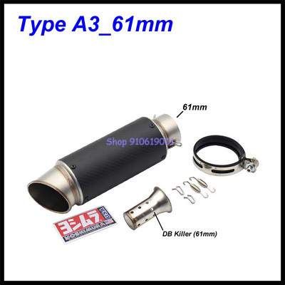 Bemeneti 51 mm-es 61 mm-es motorkerékpár kipufogócső kipufogódob Yoshimura Escape Moto Universal MT07 MT09 MT10 R1 R25 R3 R6 KTM S1000RR stb.