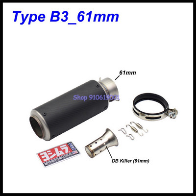 Bemeneti 51 mm-es 61 mm-es motorkerékpár kipufogócső kipufogódob Yoshimura Escape Moto Universal MT07 MT09 MT10 R1 R25 R3 R6 KTM S1000RR stb.