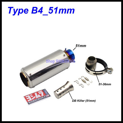 Bemeneti 51 mm-es 61 mm-es motorkerékpár kipufogócső kipufogódob Yoshimura Escape Moto Universal MT07 MT09 MT10 R1 R25 R3 R6 KTM S1000RR stb.