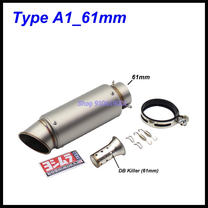 Bemeneti 51 mm-es 61 mm-es motorkerékpár kipufogócső kipufogódob Yoshimura Escape Moto Universal MT07 MT09 MT10 R1 R25 R3 R6 KTM S1000RR stb.