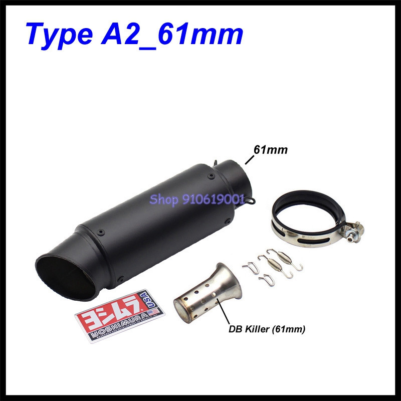 Bemeneti 51 mm-es 61 mm-es motorkerékpár kipufogócső kipufogódob Yoshimura Escape Moto Universal MT07 MT09 MT10 R1 R25 R3 R6 KTM S1000RR stb.