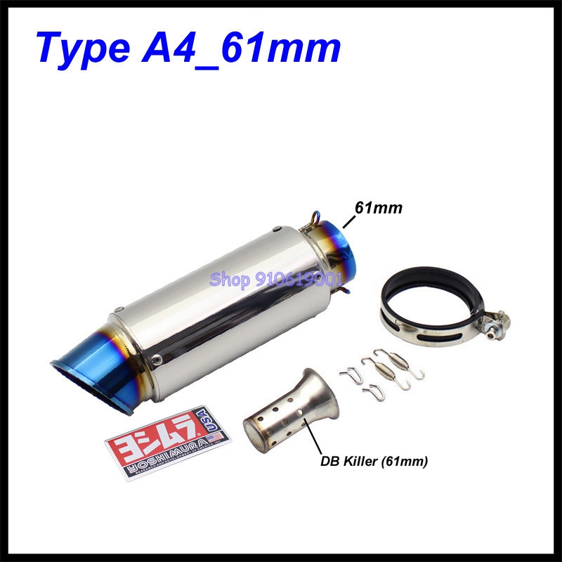 Bemeneti 51 mm-es 61 mm-es motorkerékpár kipufogócső kipufogódob Yoshimura Escape Moto Universal MT07 MT09 MT10 R1 R25 R3 R6 KTM S1000RR stb.