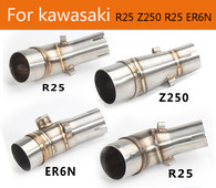 Adaptér na pripojenie stredného výfukového potrubia motocykla ER6N R25 Z250 Z250SL pre Kawasaki ER6N R25 Z250 Z250SL AK063