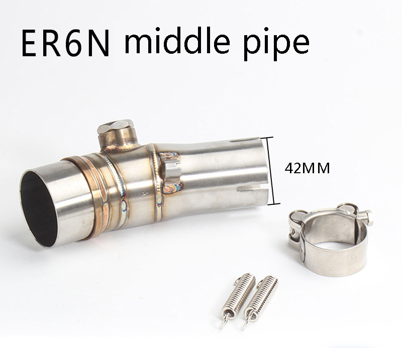 Adaptér na pripojenie stredného výfukového potrubia motocykla ER6N R25 Z250 Z250SL pre Kawasaki ER6N R25 Z250 Z250SL AK063