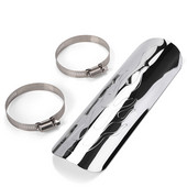 Chrómový kryt výfuku pre motocyklový tlmič výfuku pre Harley Dyna Cruiser Road King Softail Sportster atď.