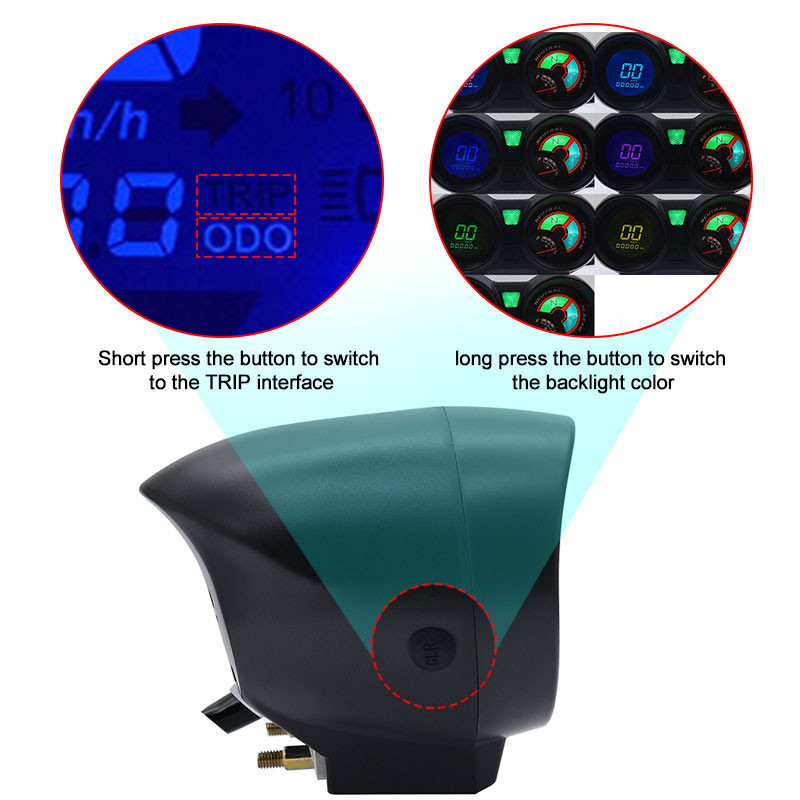 Nový LCD univerzálny motocyklový rýchlomer s digitálnym meračom ODO, rozhranie TRIP, počítadlo kilometrov pre Brazíliu TITAN 150 Honda CG150 2004-2009