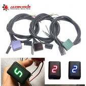 Alconstar Universal Magnet puternic Ultra subțire Motocicletă Indicator digital de viteză cu 6 viteze Afișaj Motocicletă Senzor manetă de schimbare