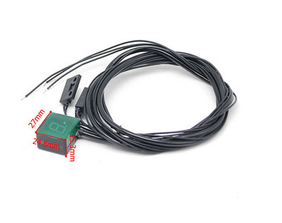 Alconstar Universal Magnet puternic Ultra subțire Motocicletă Indicator digital de viteză cu 6 viteze Afișaj Motocicletă Senzor manetă de schimbare