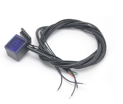 Alconstar Universal Magnet puternic Ultra subțire Motocicletă Indicator digital de viteză cu 6 viteze Afișaj Motocicletă Senzor manetă de schimbare
