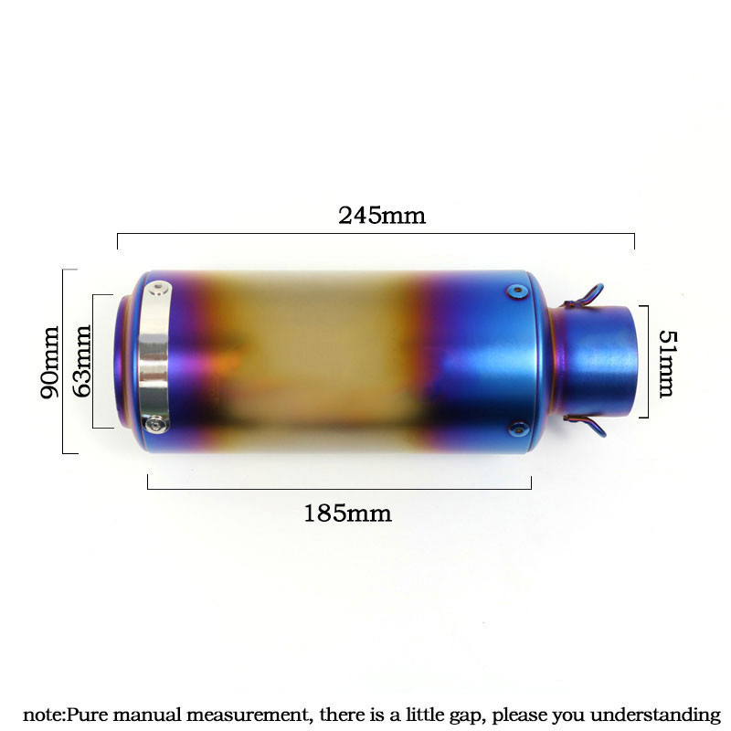 r6 racing 51mm 60mm motociklo sc išmetimo vamzdis tinka GP projekto mikropolio duslintuvui anglies pluošto išmetimui su DB Killer