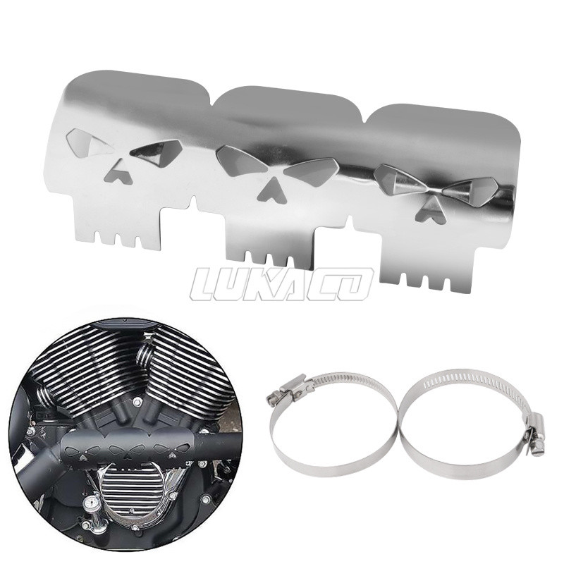 Universal pentru țeavă de eșapament pentru motocicletă Capac scut termic Protector toba de toba Protector Accesorii Moto potrivite pentru Harley Honda Yamaha Custom