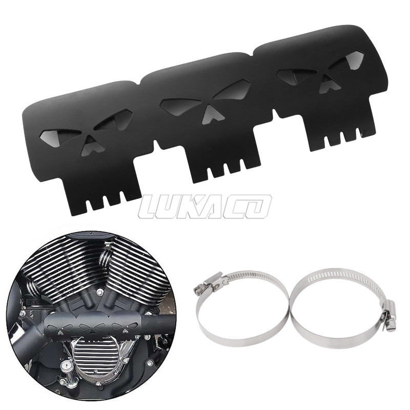 Universal pentru țeavă de eșapament pentru motocicletă Capac scut termic Protector toba de toba Protector Accesorii Moto potrivite pentru Harley Honda Yamaha Custom