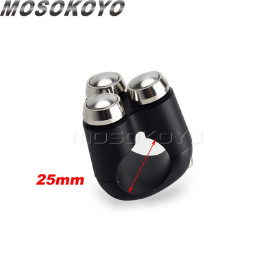 Univerzálny 1" 7/8" 22 mm 25 mm motocyklový rukoväťový 4-tlačidlový hliníkový spínač na riadidlách pre Harley Chopper Bobber Cafe Racer M-spínače
