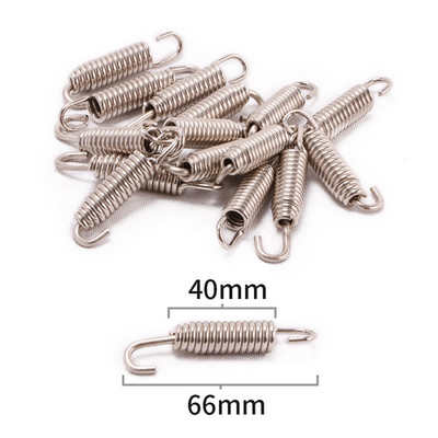 2tk Mootorratta väljalaskevedru roostevabast terasest universaalne väljalasketoru eesmine keskmine lüli toru pööratav metallvedrude komplekt