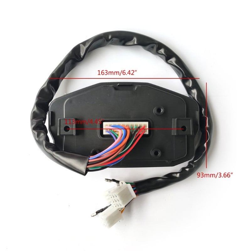 Odolný motocyklový prístroj Univerzálny teplomer na vodu Digitálny rýchlomer Palivomer Zobrazenie palubnej dosky pre BMW Honda