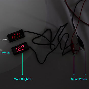 KOSO Мотоциклетен волтметър Мини волтметър DC 9V-19.9V Универсален 12V метър за Yamaha MT07 MT09 FZ16 FZ07 BWS NXR125/150