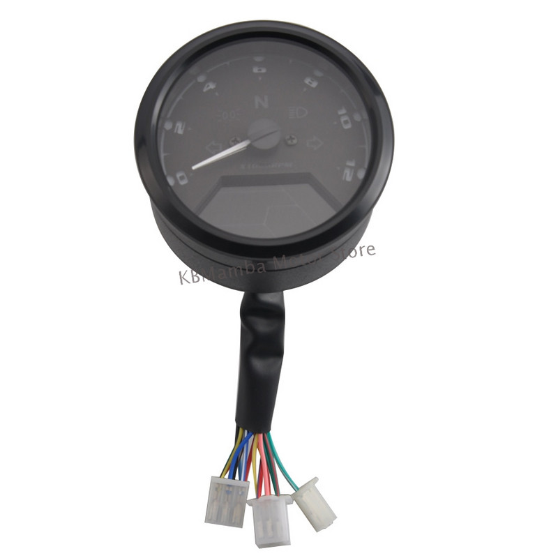 Rýchlomer pre motocykle s držiakom, otáčkomer, palivomer, ukazovatele na prístrojovej doske, ciferník počítadla kilometrov, LCD digitálny indikátor, 2 alebo 4 valce