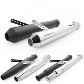 Univerzalni Chrome Vintage prigušivač motocikla Ispušna cijev stražnje cijevi Prigušivač ispušne cijevi Prigušivač za Harley Cruise Prince Ranger Modi