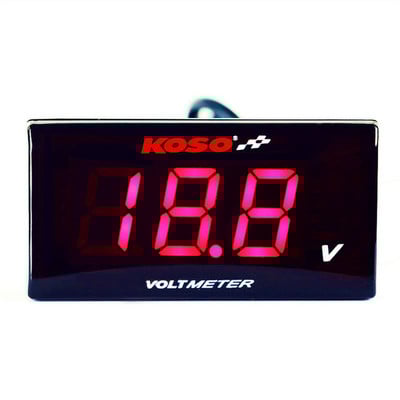 Motocikl KOSO voltmetar mjerač napona alarm DC12V digitalni za Yamaha MT07 MT09 FZ07 FZ09 Honda Kawasaki KTM DUKE LED mjerač
