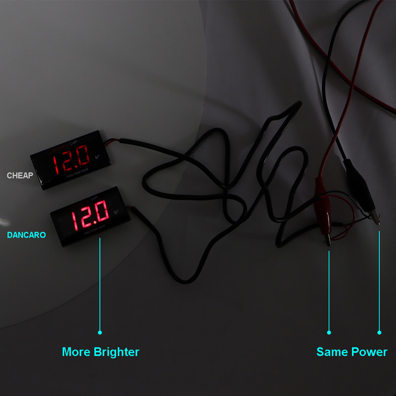 Motocikl KOSO voltmetar mjerač napona alarm DC12V digitalni za Yamaha MT07 MT09 FZ07 FZ09 Honda Kawasaki KTM DUKE LED mjerač