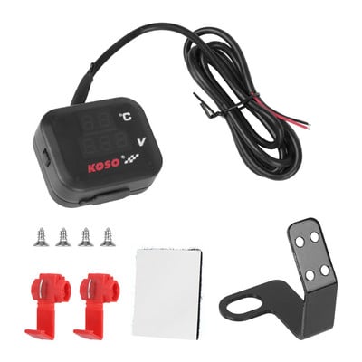 3 az 1-ben motorkerékpár tesztelő feszültség hőmérséklet mérő USB töltő 3.0 műszercsoport 24V 12V HONDA SUZUKI BMW ATV univerzálishoz