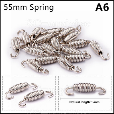 Doprava zdarma 2 ks univerzálnych pružinových hákov na výfuk motocykla z nehrdzavejúcej ocele, príslušenstvo pre výfuk Akrapovic Yoshimura.