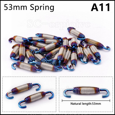 Doprava zdarma 2 ks univerzálnych pružinových hákov na výfuk motocykla z nehrdzavejúcej ocele, príslušenstvo pre výfuk Akrapovic Yoshimura.