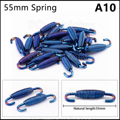 Doprava zdarma 2 ks univerzálnych pružinových hákov na výfuk motocykla z nehrdzavejúcej ocele, príslušenstvo pre výfuk Akrapovic Yoshimura.