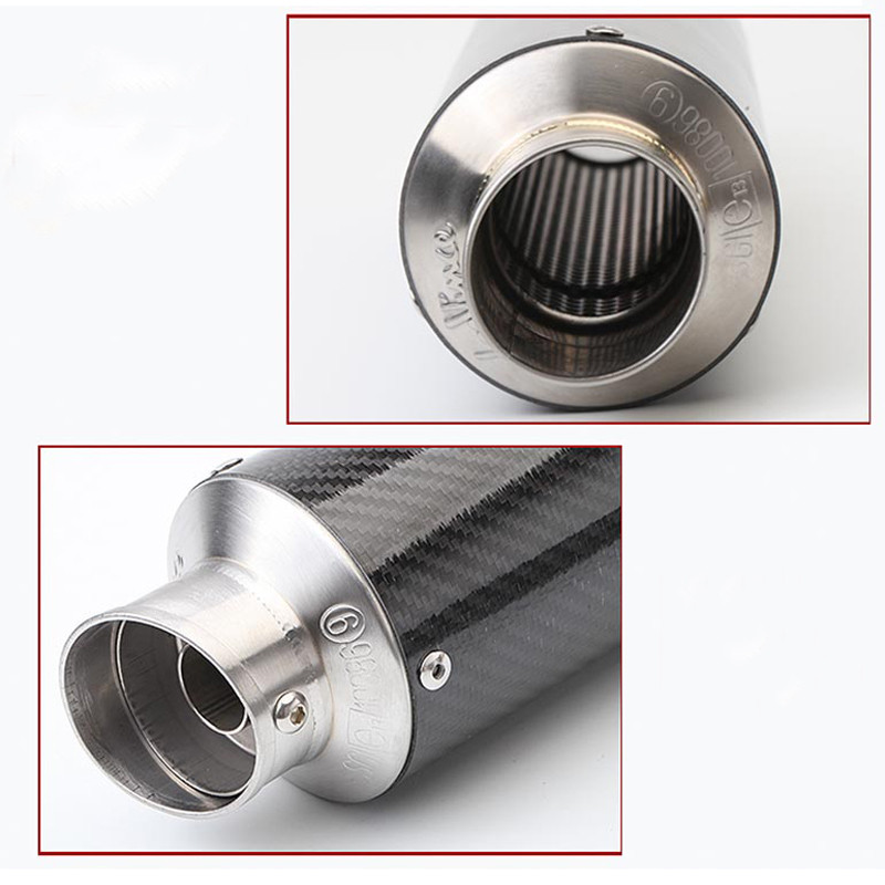 Univerzálny motocyklový výfukový systém s nasúvacím 51 mm uhlíkovým vláknom, tlmič výfuku Escape Moto s označením E pre Honda CBR650R GSR600 Z900 R15