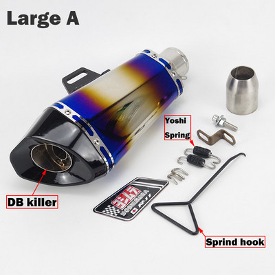Univerzális motorkerékpár kipufogódob Yoshimura Exhaust DB Killer Escape-hez Yamaha R1 R3 FZ1-hez Kawasaki Ninja400 Z250 Z900-hoz