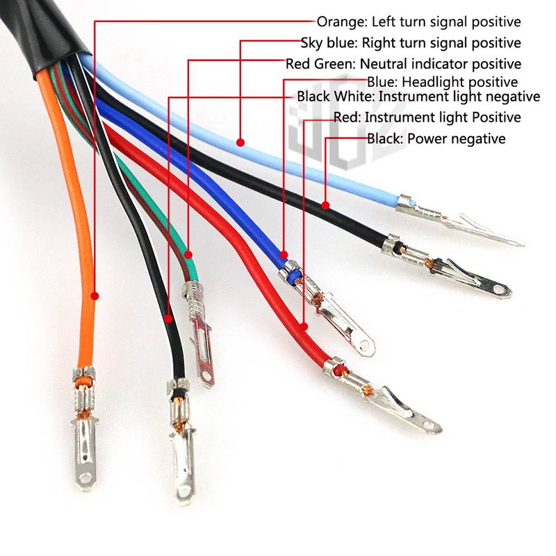 Motocykel Dual Tachometer Tachometer KM/H Mini Retro Tachometer Univerzálny LED indikátor pre KTM Ducati Kawasaki BMW