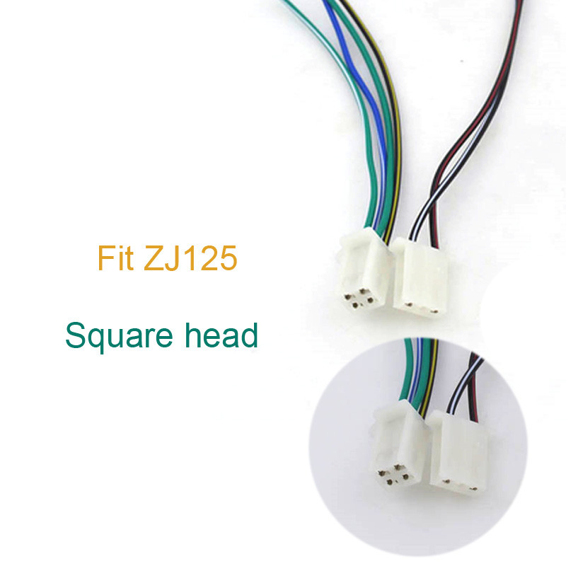 Motocikla aizdedzes spole CDI elektriskā kabeļa vadu spraudņa galva priekš GY6 50cc 125cc 150 ZJ125 motorollera ATV mopēdu daļas