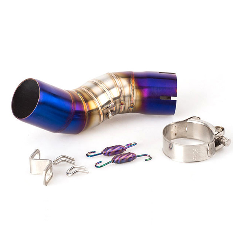 Tub de evacuare din mijloc pentru motocross, secțiune de alunecare pentru sistemul de evacuare Kawasaki Z900 Z 900 2017 2018 2019