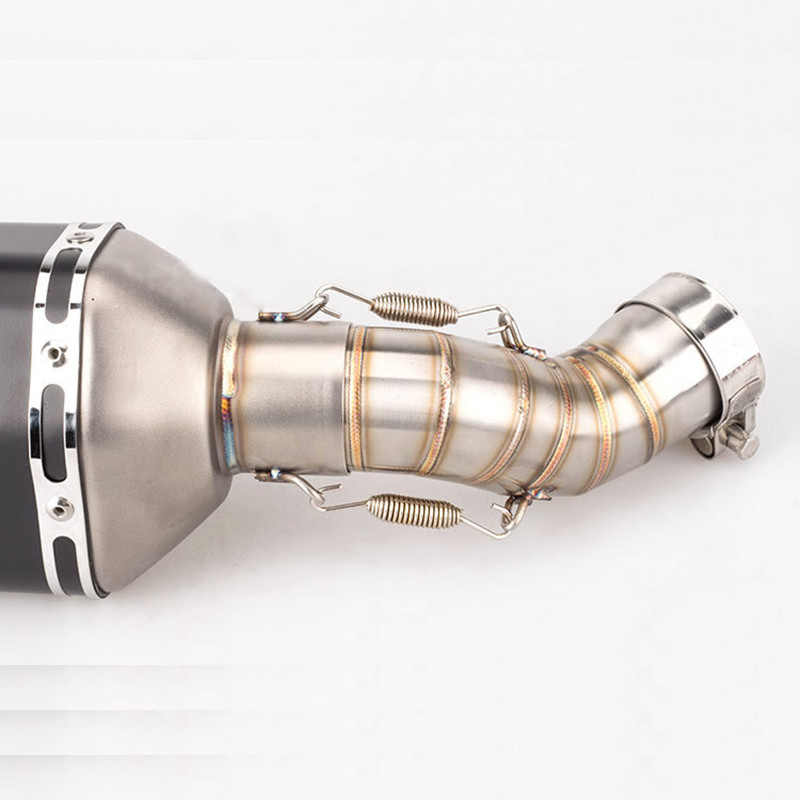 Tub de evacuare din mijloc pentru motocross, secțiune de alunecare pentru sistemul de evacuare Kawasaki Z900 Z 900 2017 2018 2019