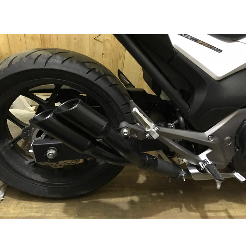 38-51 mm-es univerzális motorkerékpár kipufogó kipufogó dupla jobb bal oldali kilépő dupla lefelé DB Killer TRK502 NMAX R6 CB650f NC750x Z1000