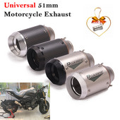Univerzális, 51 mm-es motorkerékpár kipufogócső kilépő a Z900 MT09 CBR1000RR S1000RR R1 GSXR ATV Módosított Cabon Fiber hangtompítóhoz DB Killer