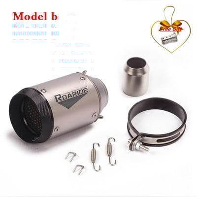 Univerzális, 51 mm-es motorkerékpár kipufogócső kilépő a Z900 MT09 CBR1000RR S1000RR R1 GSXR ATV Módosított Cabon Fiber hangtompítóhoz DB Killer