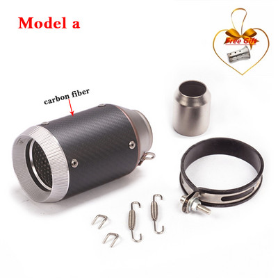 Univerzális, 51 mm-es motorkerékpár kipufogócső kilépő a Z900 MT09 CBR1000RR S1000RR R1 GSXR ATV Módosított Cabon Fiber hangtompítóhoz DB Killer