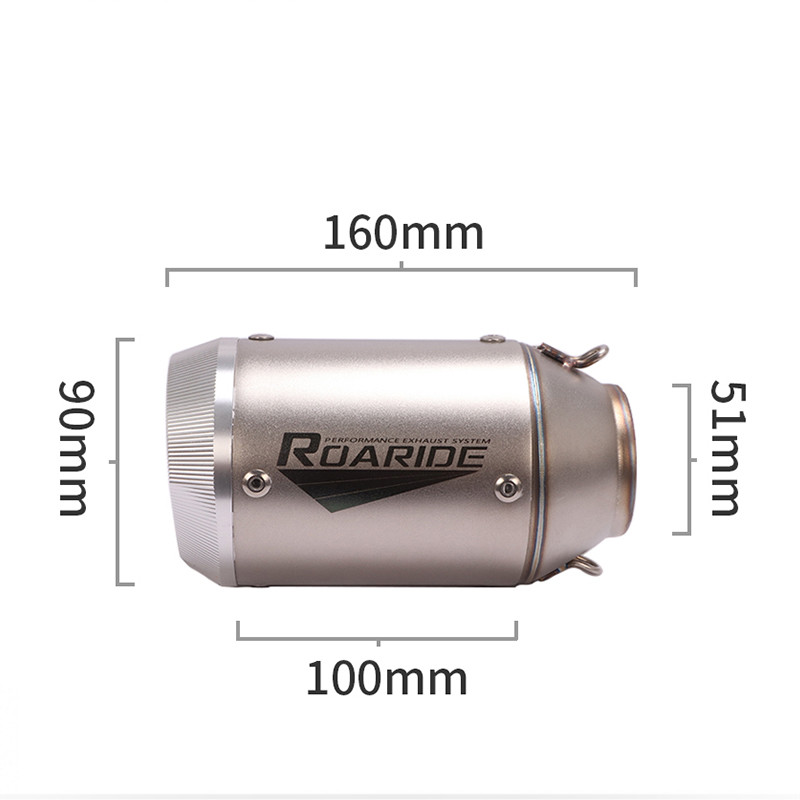 Univerzális, 51 mm-es motorkerékpár kipufogócső kilépő a Z900 MT09 CBR1000RR S1000RR R1 GSXR ATV Módosított Cabon Fiber hangtompítóhoz DB Killer