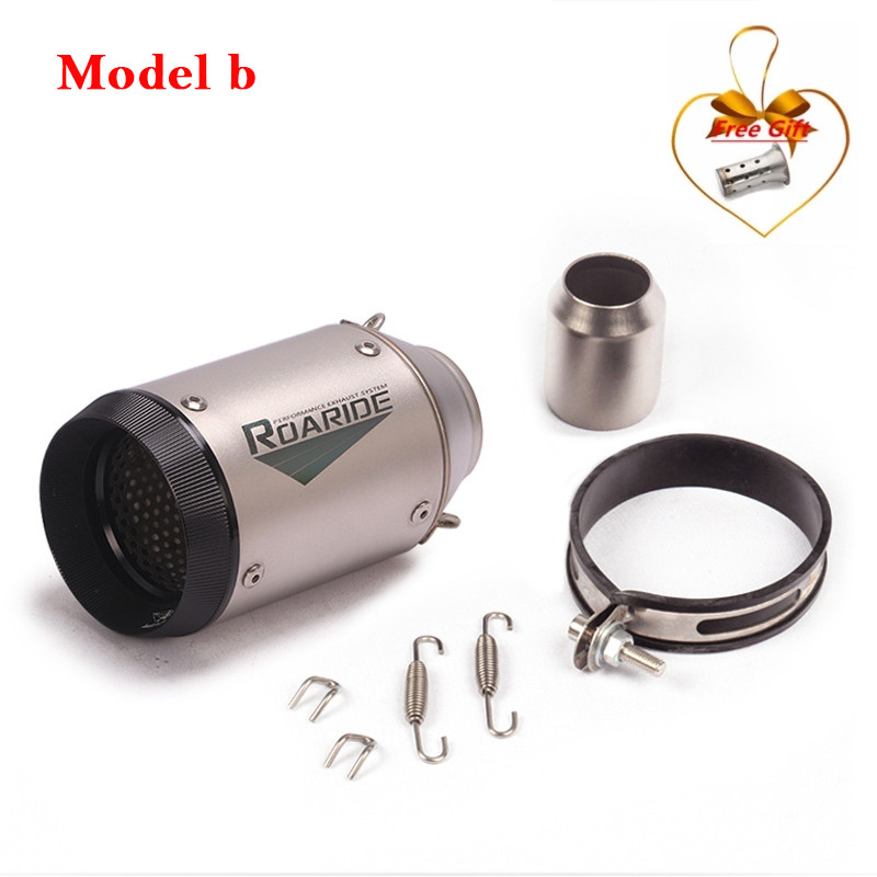 Univerzális, 51 mm-es motorkerékpár kipufogócső kilépő a Z900 MT09 CBR1000RR S1000RR R1 GSXR ATV Módosított Cabon Fiber hangtompítóhoz DB Killer