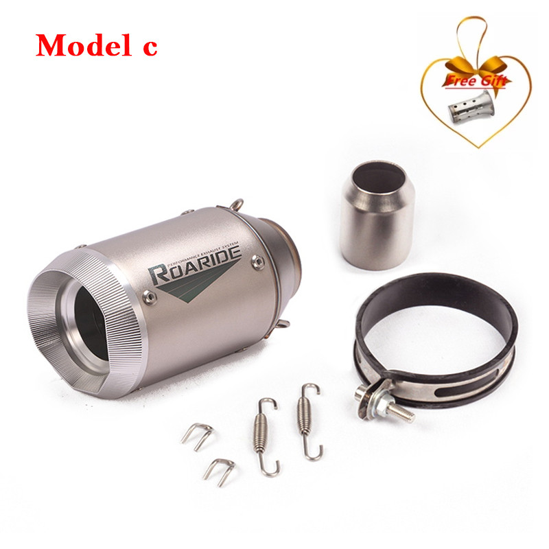 Univerzális, 51 mm-es motorkerékpár kipufogócső kilépő a Z900 MT09 CBR1000RR S1000RR R1 GSXR ATV Módosított Cabon Fiber hangtompítóhoz DB Killer