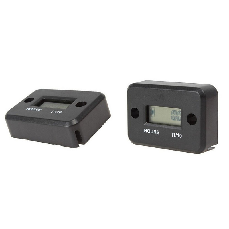 Motociklo valandų skaitiklis su akumuliatoriaus laikmačiu LCD skaitmeninis ekranas RPM automobilių vandens motociklų valčių matuoklis skaitiklis tachometro matuoklis variklio įrankiai