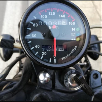 12V мотоциклет механичен двоен одометър тахометър LED индикатор скоростомер универсален за Honda Kawasaki KTM Yamaha Suzuki