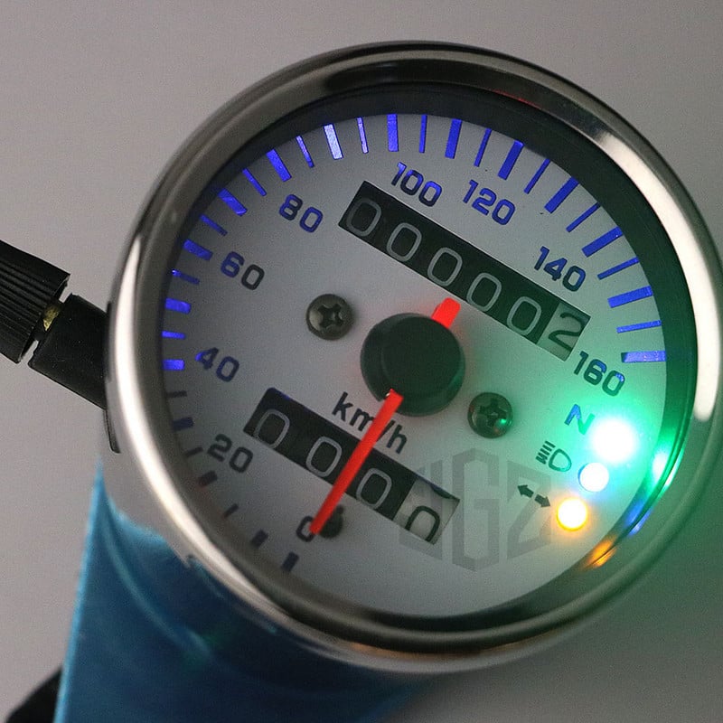 12V motocyklový mechanický dvojitý počítadlo kilometrov otáčkomer LED indikátor rýchlomeru univerzálny pre Honda Kawasaki KTM Yamaha Suzuki